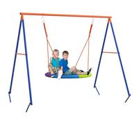 Outsunny Altalena da Giardino Rotonda per 1-2 Bambini in Metallo Rinforzato