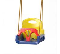 Outsunny Altalena da Esterno Bimbi 3 in 1 con Corda e Cintura Multicolore