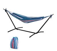 Outsunny Amaca con Supporto, Altezza Regolabile e Borsa di Trasporto Rosso