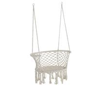 Outsunny Amaca da Giardino in Stile Boho Chic, Sedia Sospesa in Poliestere e Mac