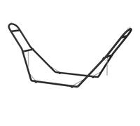 Outsunny Supporto per Amaca per 2-3 Persone, Regolabile con Piedini Antiscivolo, Sostegno per Amaca in Acciaio con Catene e Ganci a S, per Amache da 2.75-4 m, 278 cm, capacità 150 kg, Nero