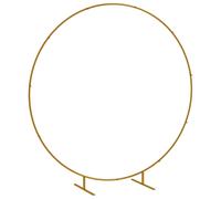 Outsunny Arco da Giardino in Acciaio per Palloncini e Piante Rampicanti, Oro