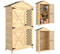 Outsunny Armadio Esterno: Casetta Giardino con Porta Ventilata e Kit Antiribaltamento. Aosom Italy