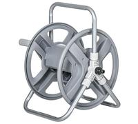 Outsunny Avvolgitubo a Muro e Autoportante per 40m di Tubo con Manovella Grigio