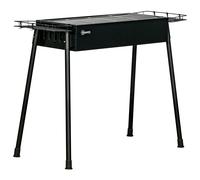 Outsunny Barbecue a Carbonella 2 Griglie e Cestini Laterali 94x41x70cm Nero