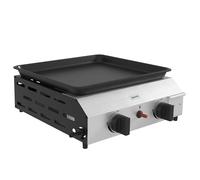Outsunny Barbecue a Gas in Acciaio Portatile 2 Bruciatori da 2.4kW Argento