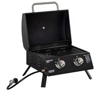 Outsunny Barbecue a Gas Pieghevole con Coperchio Termometro 55x46.5x41cm