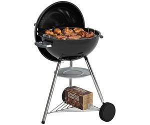 Outsunny Barbecue Carbonella Rotondo Kettle BBQ Portatile con Coperchio