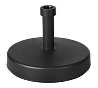 Outsunny Base per Ombrellone da Giardino in Plastica PP Max 18kg di Peso, Ø45x33 cm, Nero