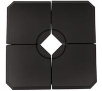 Outsunny Base per Ombrellone a Braccio da 4 Pezzi Riempibile con Acqua o Sabbia