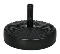 Outsunny Base per Ombrellone con Manopole Incorporate in HDPE e Acciaio Marrone