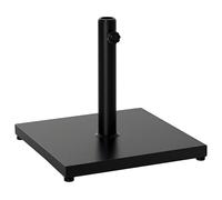 Outsunny Base per Ombrellone Quadrata da 18kg Basamento 45x45x39cm Nero