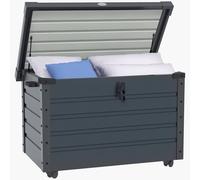Outsunny Baule da Esterno da 295L in Acciaio Zincato Grigio Scuro