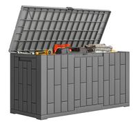 Outsunny Box da Giardino 227L in Resina con Chiusura a Chiave