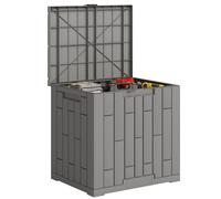 Outsunny Box da Giardino con Serratura e Resistente UV 114L Grigio