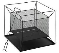 Outsunny Braciere da Giardino in Metallo Portatile con Attizzatoio
