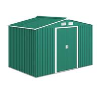 Outsunny Capanno Attrezzi in Acciaio con Porte Scorrevoli