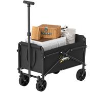 Outsunny Carrello da Esterno da 41L Pieghevole Nero