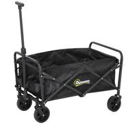 Outsunny Carrello da Giardino e Spiaggia Pieghevole, 76x48x86 cm, Nero Aosom Italy