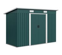 Outsunny Casetta da Giardino con Prese d'Aria 272x134x182 cm Verde Scuro
