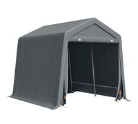 Outsunny Casetta da Giardino e Garage per Auto Moto e Bici in Metallo Tessuto PE