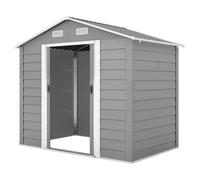 Outsunny Casetta Porta Attrezzi in Acciaio con 4 Prese d'Aria