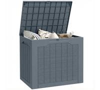 Outsunny Contenitore da Giardino con Maniglie Impermeabile 56x41x50cm Cachi