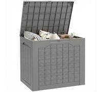 Outsunny Contenitore da Giardino con Maniglie Impermeabile 56x41x50cm Cachi