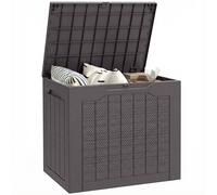 Outsunny Contenitore da Giardino con Maniglie Impermeabile 56x41x50cm Cachi