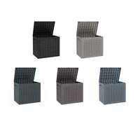 Outsunny Contenitore da Giardino con Maniglie Impermeabile 56x41x50cm Cachi