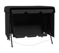 Outsunny Copertura altalena 3 posti impermeabile 85"x61"x59" nero