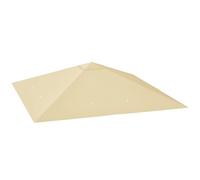Outsunny Copertura di ricambio per gazebo 3x3 m, solo copertura beige