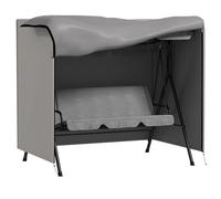Outsunny Copertura per altalena da giardino Copertura per altalena da esterno per altalena con 2 cerniere Impermeabile 177x114x152 cm Grigio