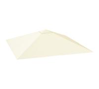 Outsunny Copertura per Gazebo 3x3 m in Tessuto Oxford 600D Bianco Crema