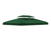 Outsunny Copertura per Gazebo da Giardino Telo 3x4m Verde