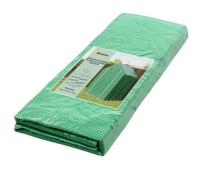 Outsunny Copertura per Serra in PE 1.4x1.4 m con Finestre, Verde | Telo di Ricambio per Serra, Porta Avvolgibile a Cerniera e Bordi Interrati, Protezione UV, Agricoltura Piante Orti e Giardino
