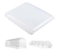Outsunny Copertura per serra in plastica, Foglio per Coprire Piante, Resistente ai Raggi UV, Impermeabile, 8 x 10 m
