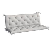 Outsunny Cuscino altalena con schienale 3 posti 59.1"x38.6" Grigio Chiaro | Con schienale, cuscino morbido antiscivolo 3 posti, sostituto per tappetino altalena, imbottitura per interni ed esterni