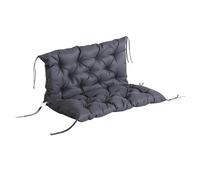 Outsunny Cuscino per Panca da Giardino, Altalena Hollywood, 100 x 98 x 8 cm, in Cotone, Grigio Scuro