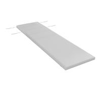 Outsunny Cuscino per Sdraio in Tessuto con Lacci di Fissaggio Grigio Chiaro