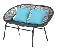 Outsunny Divano da Esterno 2 Posti in Rattan PE