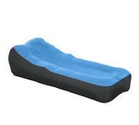 Outsunny Divano Gonfiabile da Esterno, Lettino Mare Gonfiabile ad Aria Senza Pompa con Borsa di Trasporto, Blu