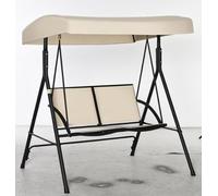 Outsunny Dondolo a 2 Posti da Giardino con Tettuccio Regolabile