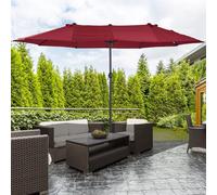 Outsunny extra large doppio parasole protezione solare Patio parasole parasole