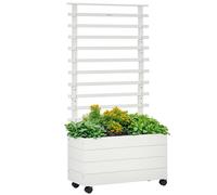 Outsunny Fioriera da Giardino con Traliccio per Rampicanti