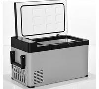 Outsunny Frigorifero Portatile Compressore 40 L Congelatore Auto 12/24 V CC fino a -22 ℃ con Touch Screen e Maniglie pieghevoli per Barca Camion 67,2 x 36 x 40,5 cm Grigio e Nero