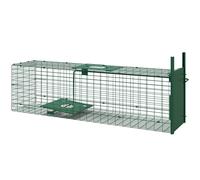 Outsunny Gabbia Trappola per Topi e Ratti con Porta Singola 100x25x28 cm Verde