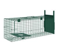 Outsunny Gabbia Trappola per Topi e Ratti con Porta Singola 80x25x30 cm Verde