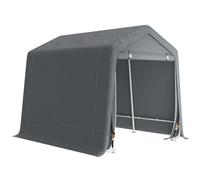 Outsunny Garage Moto per Esterno 2.4x2m, Tenda Garage per Attrezzi in Metallo e