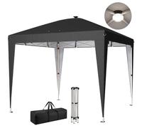 Outsunny Gazebo 3x3 m Pieghevole Pop Up ad Altezza Regolabile UV50+ Nero